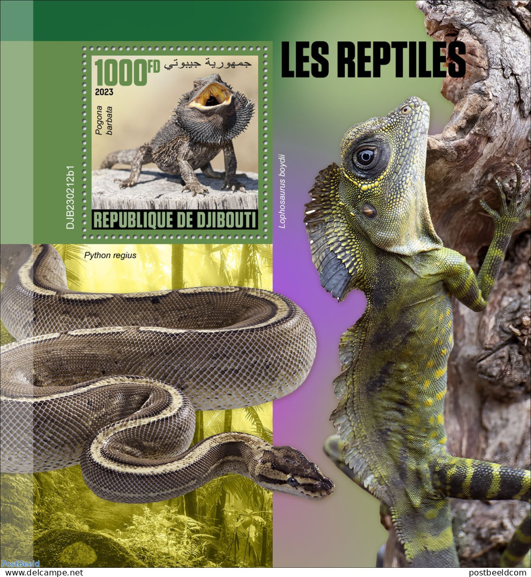Djibouti 2023 Reptiles, Mint NH, Nature - Reptiles - Snakes - Dschibuti (1977-...)