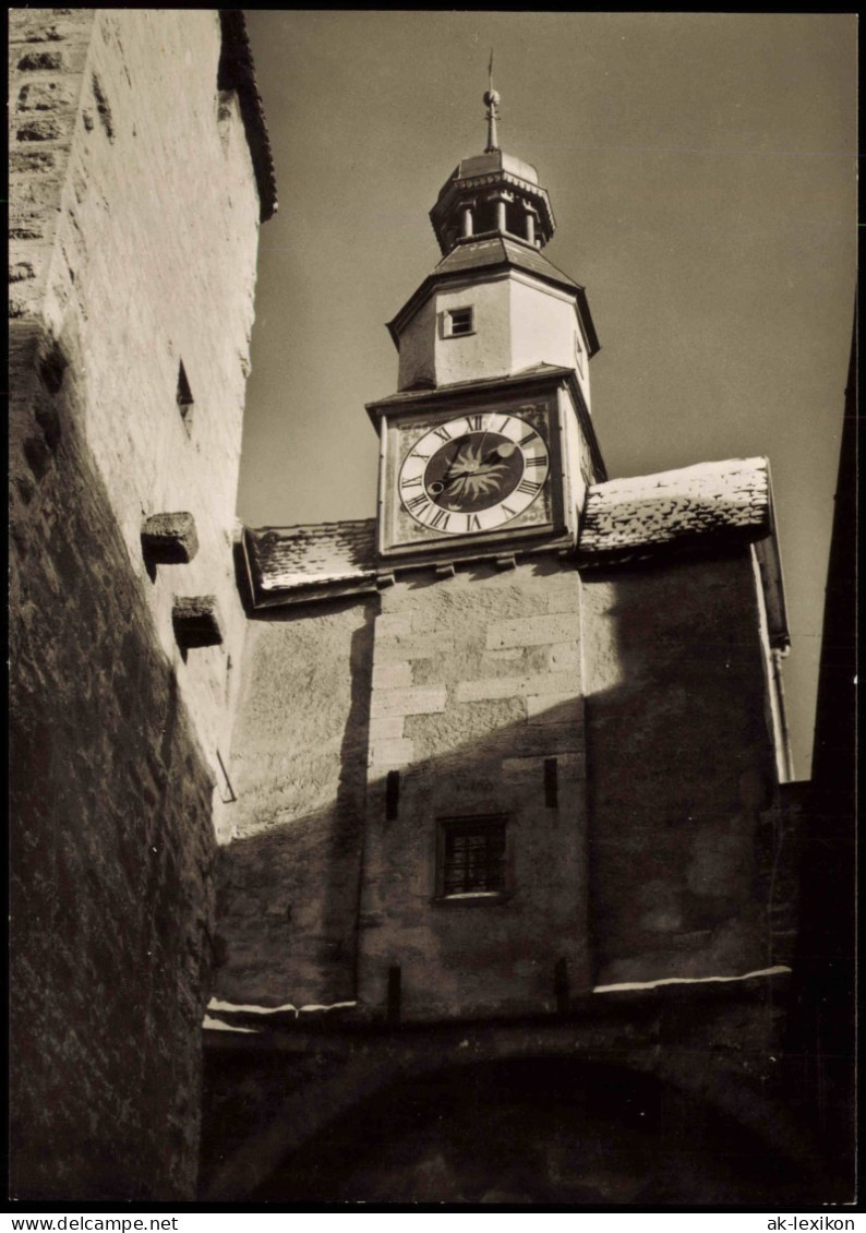 Rothenburg Ob Der Tauber Röderbogen Mit Turmaufbau In Der Wintersonne 1960 - Rothenburg O. D. Tauber