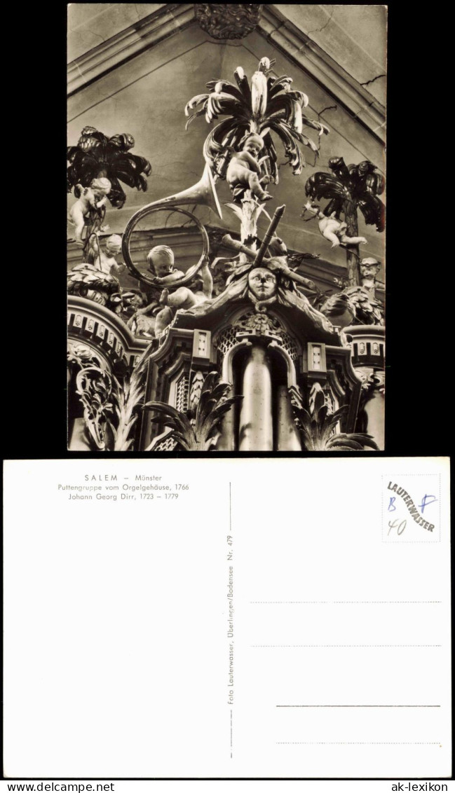 Ansichtskarte Salem Münster Puttengruppe Vom Orgelgehäuse 1960 - Salem