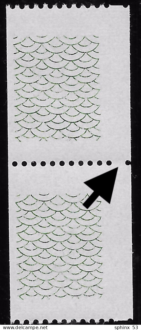 Vignette Expérimentale Gu 5 Paire De Roulette ** - Variété Coupe Décalée Horizontalement - Proofs, Unissued, Experimental Vignettes