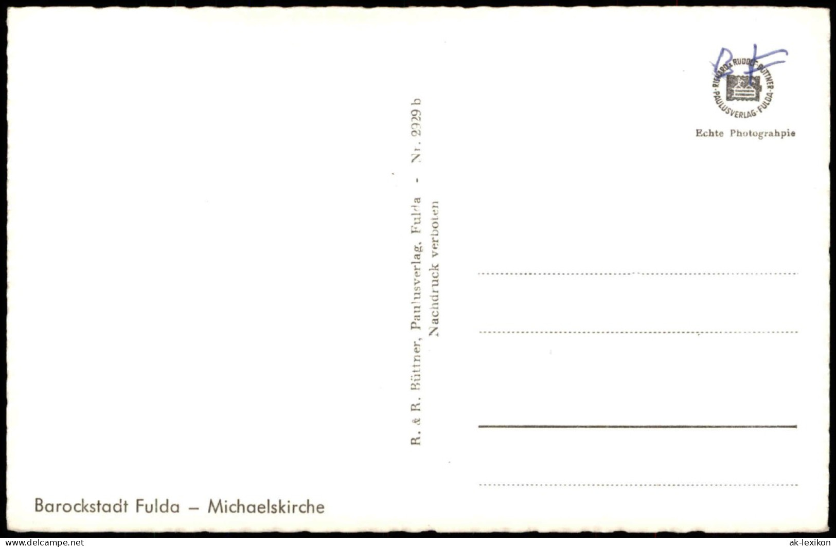 Fulda Michaeliskirche Blick Aus Dem Fenster Auf Die Michaeliskirche 1962 - Fulda
