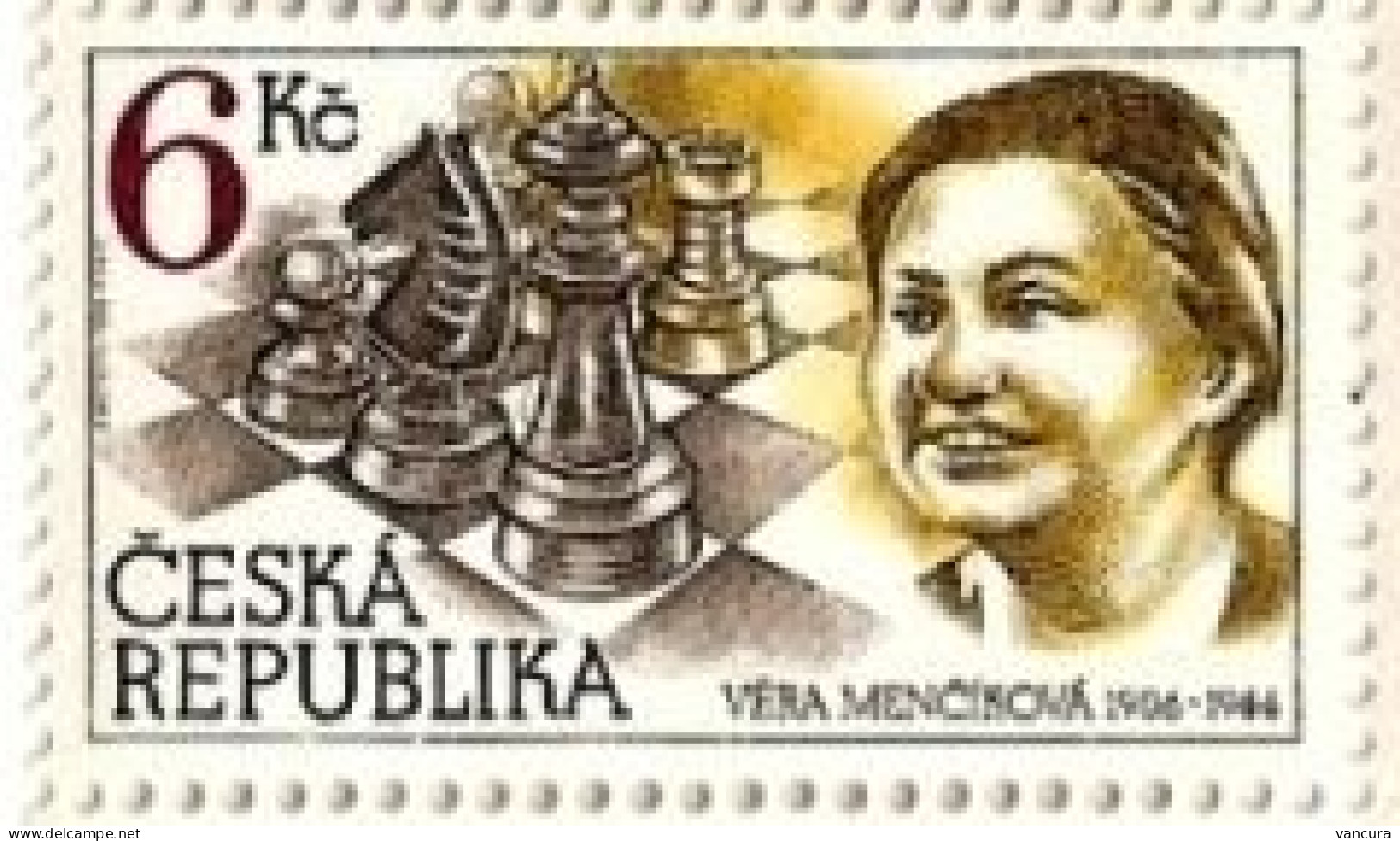 ** 102 Czech Republic Vera Mencikova, Woman Chess Champion 1996 - Schaken