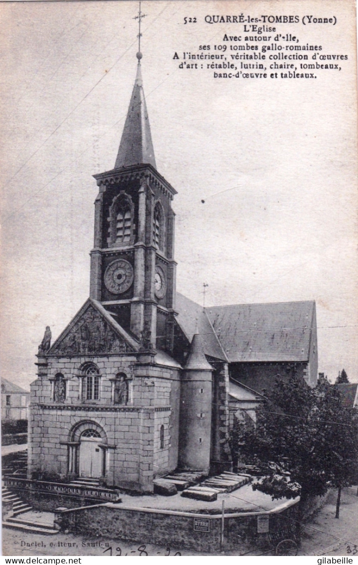 89 - Yonne -  QUARRE Les TOMBES - L église - Quarre Les Tombes