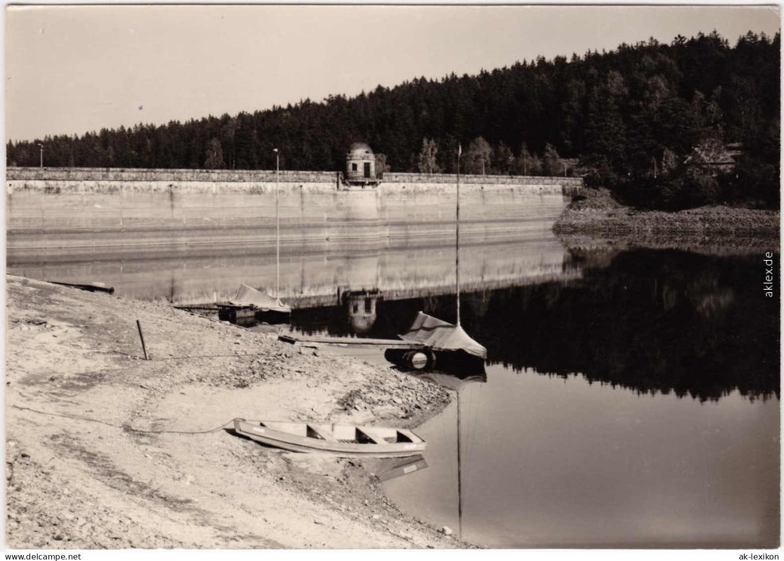 Foto Ansichtskarte Dippoldiswalde Talsperre Malter, Sperrmauer 1962 - Dippoldiswalde