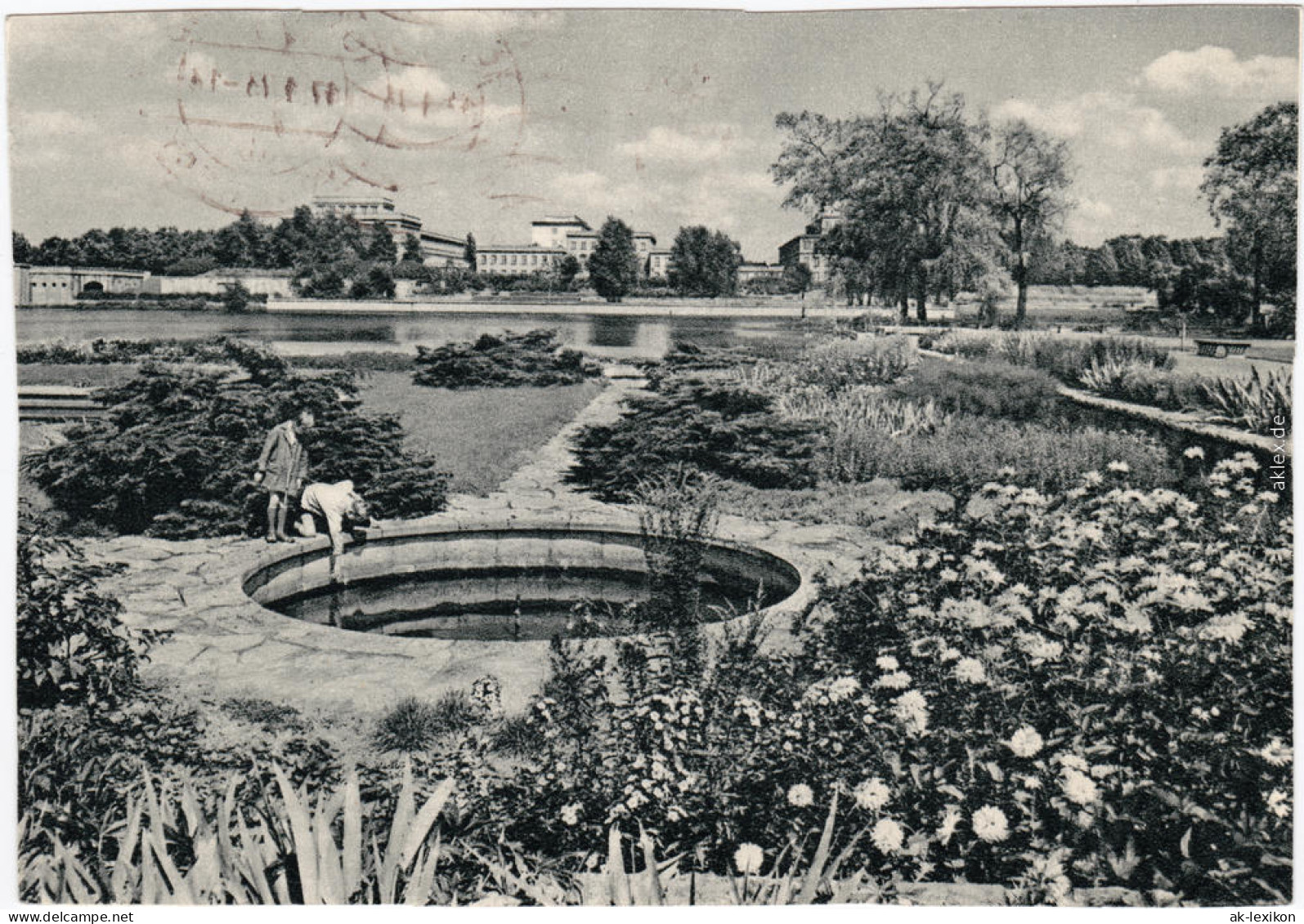 Foto Ansichtskarte Leipzig Kulturpark Clara Zetkin 1973 - Leipzig