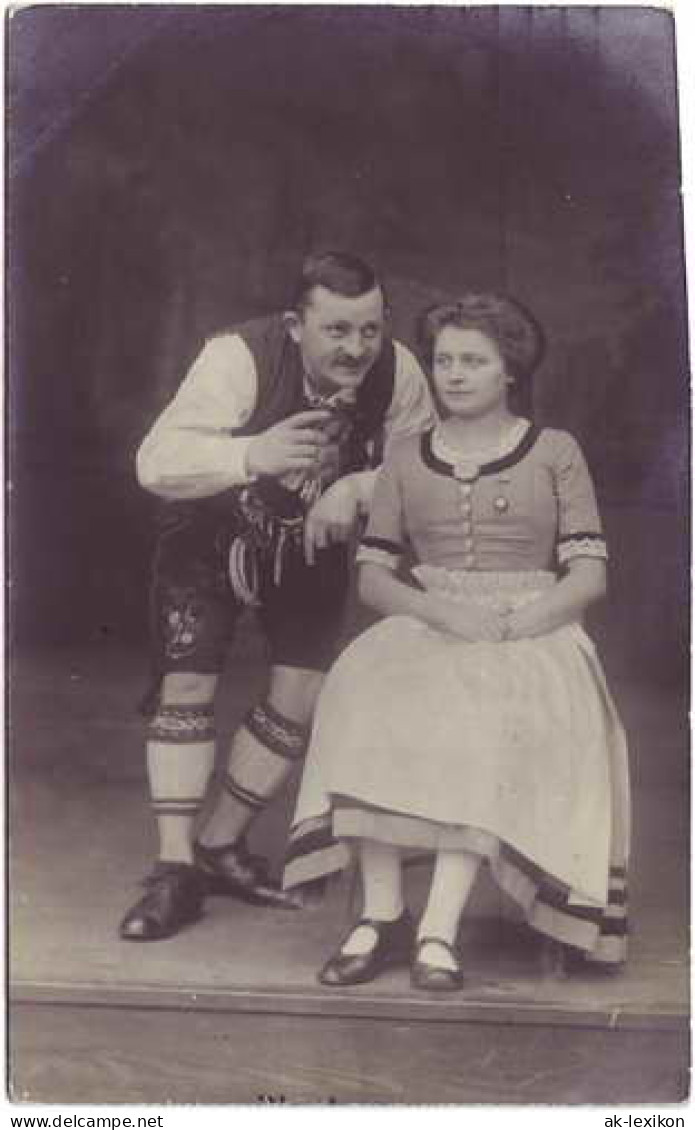 Ansichtskarte  Mann & Frau In Tracht 1912  - Costumi