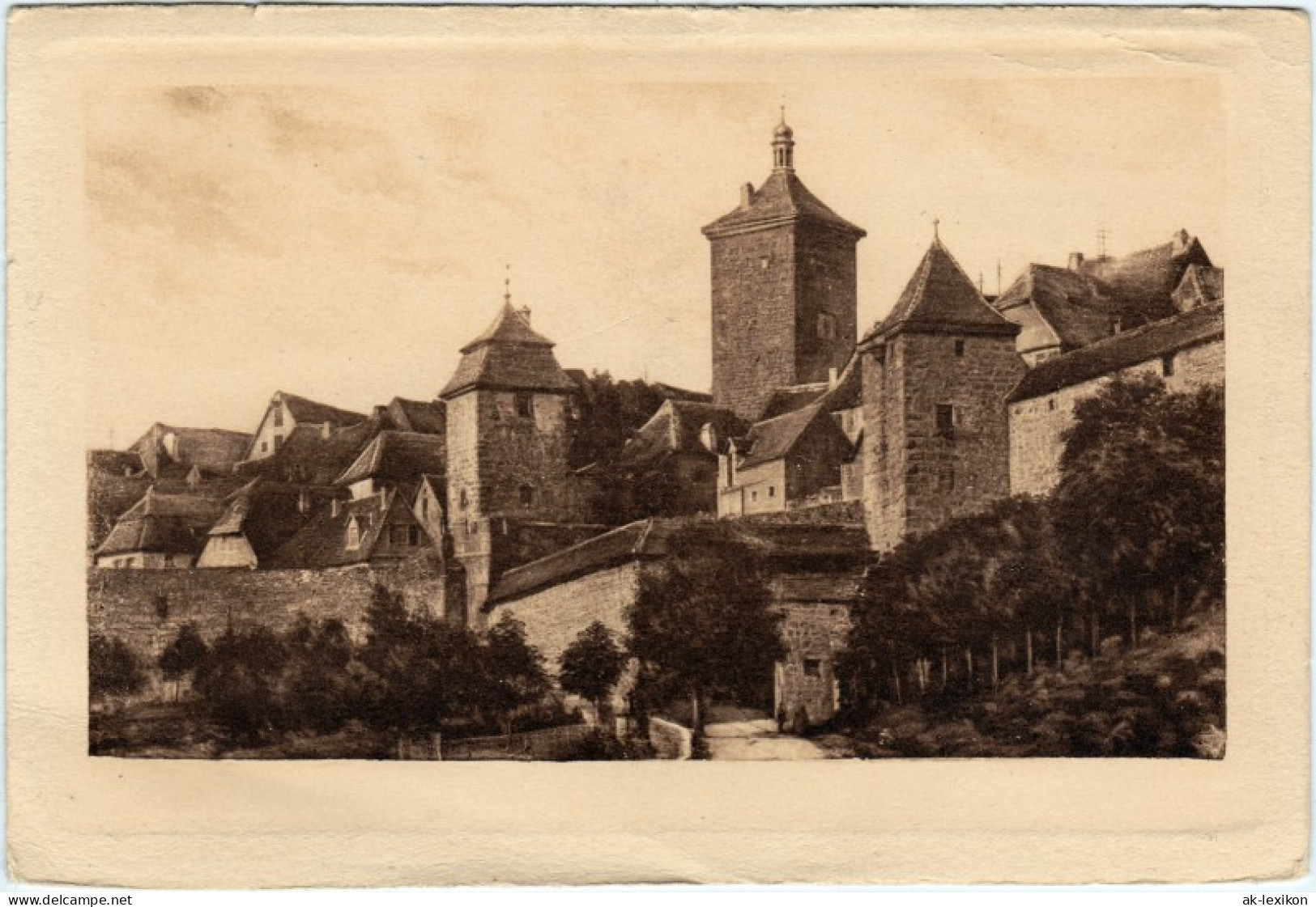 Rothenburg Ob Der Tauber Stadtmauer Und Türme Kobolzellertor 1920 - Rothenburg O. D. Tauber