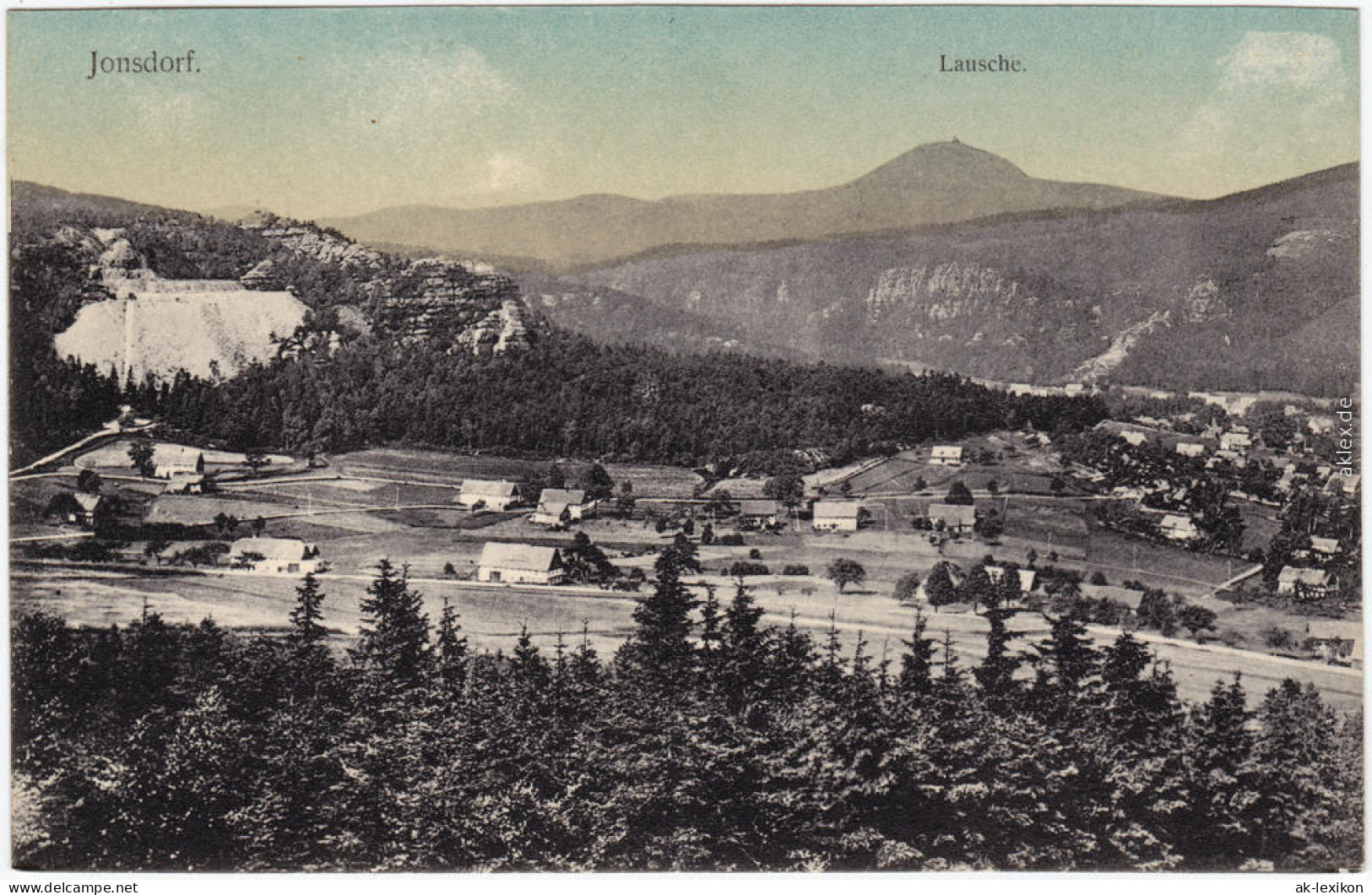 Jonsdorf Blick Auf Die Stadt  - Lausche Oberlauistz B Zittau Oybin  1913 - Jonsdorf