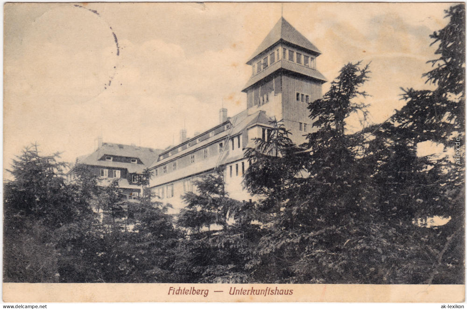 Ansichtskarte Oberwiesenthal Unterkunftshaus, Fichtelberg 1910 - Oberwiesenthal