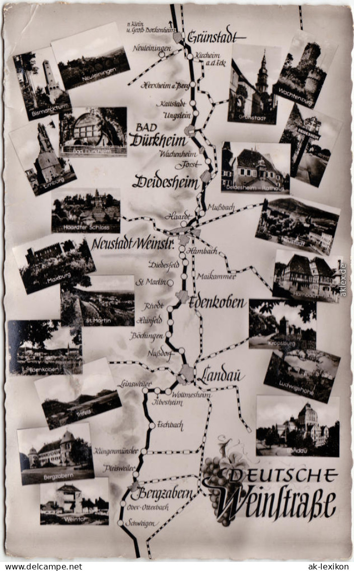 Bad Dürkheim Didesheim Neustadt Weinstraße - Landkarten Ak 1965 - Bad Duerkheim
