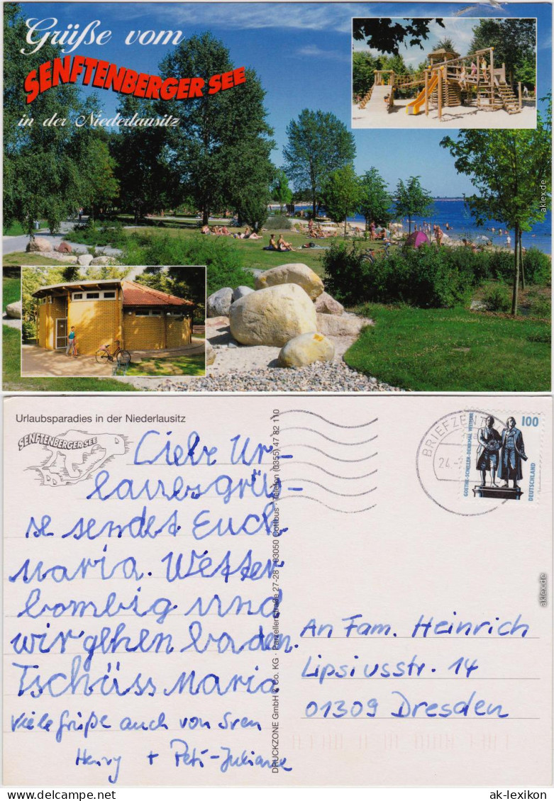 Senftenberg (Niederlausitz) Senftenberger See Mit Strand Und Spielplatz 1997 - Senftenberg