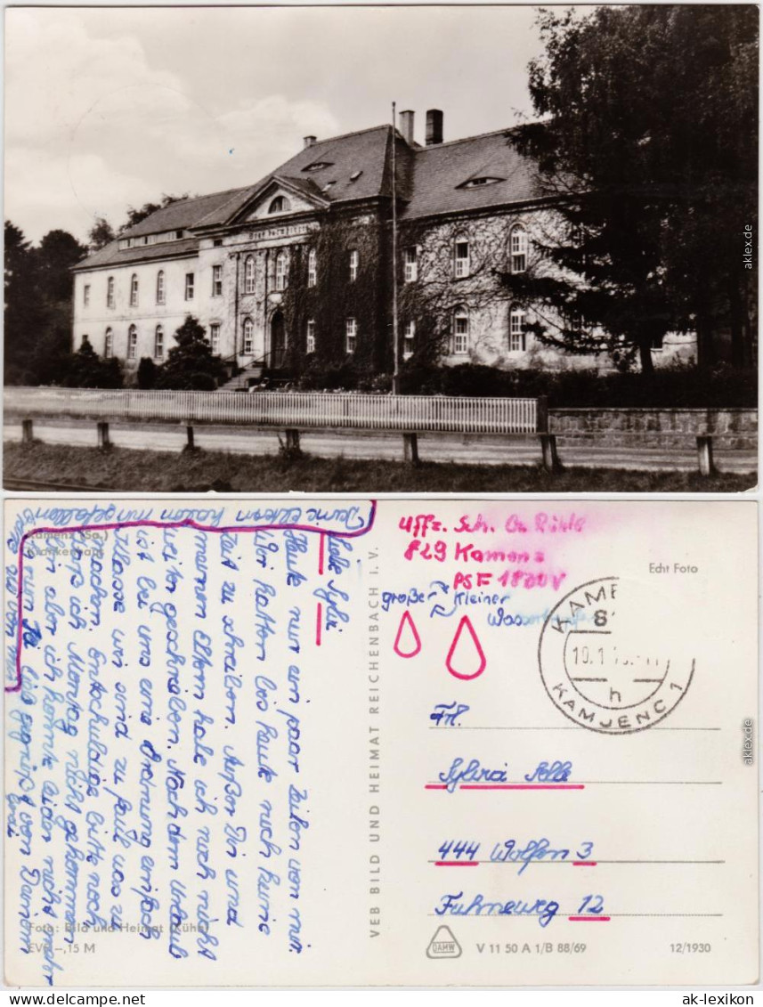 Kamenz Kamjenc Kirchenhaus Ansichtskarte Oberlausitz   1969 - Kamenz