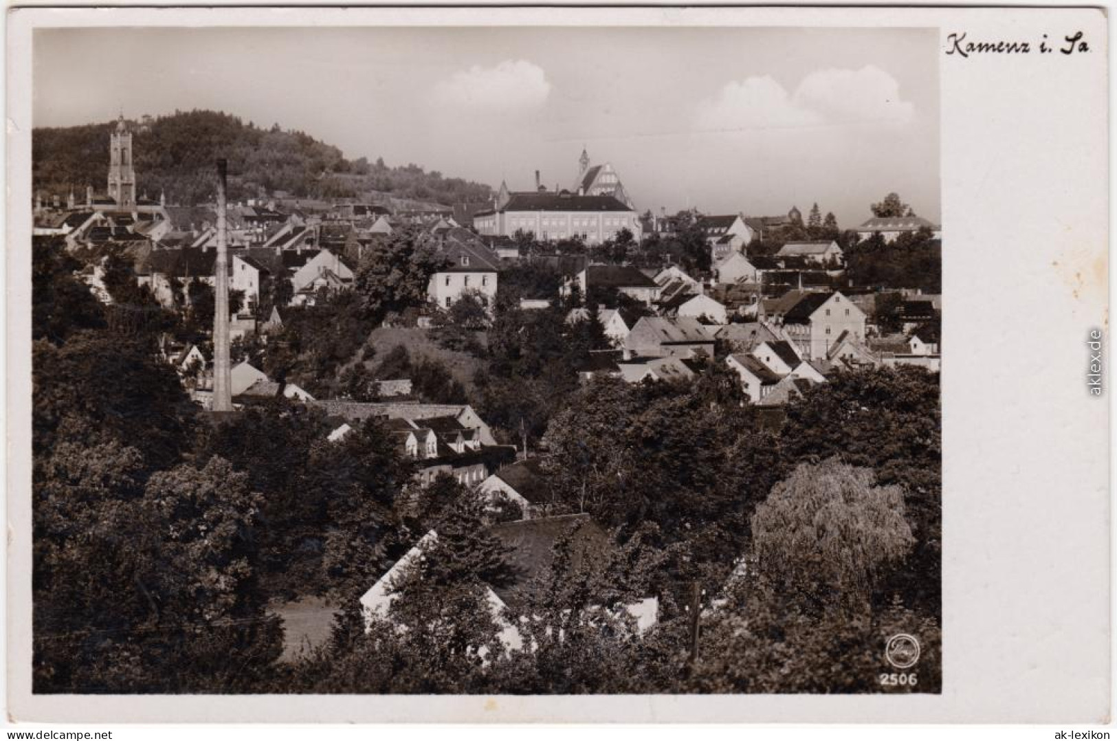 Kamenz Kamjenc Panorama-Ansichten Ansichtskarte Oberlausitz 1940 - Kamenz