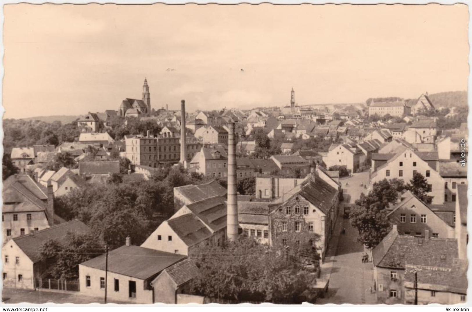 Kamenz Kamjenc Panorama-Ansichten Ansichtskarte Oberlausitz  1957 - Kamenz