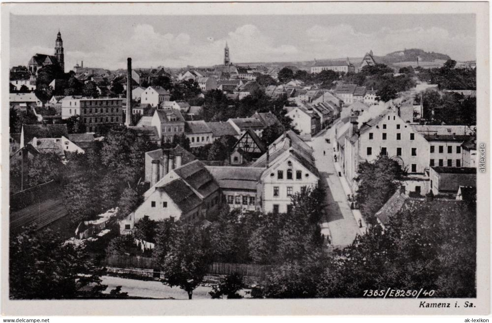 Kamenz Kamjenc Panorama-Ansichten Ansichtskarte Oberlausitz  1940 - Kamenz