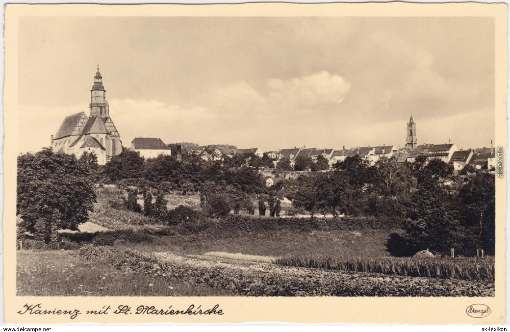 Kamenz Kamjenc Stadt, St. Martinskirche Oberlausitz 1942 - Kamenz