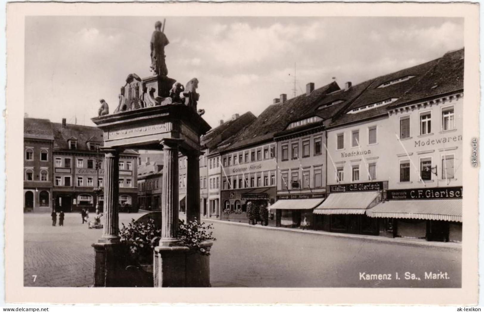 Kamenz Kamjenc Marktplatz Ansichtskarte Oberlausitz  1962 - Kamenz