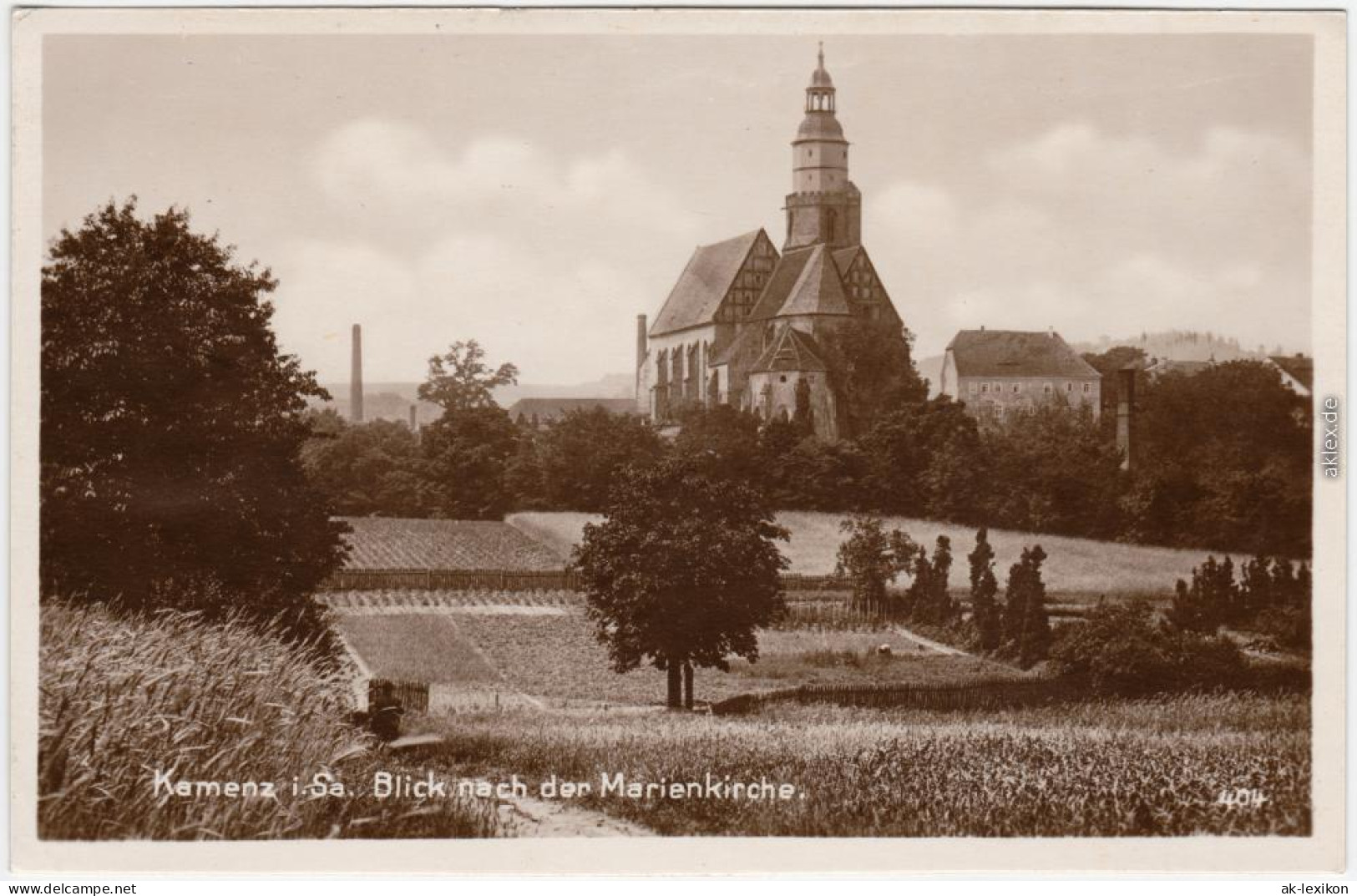 Kamenz Kamjenc Hauptkirche 1932 - Kamenz