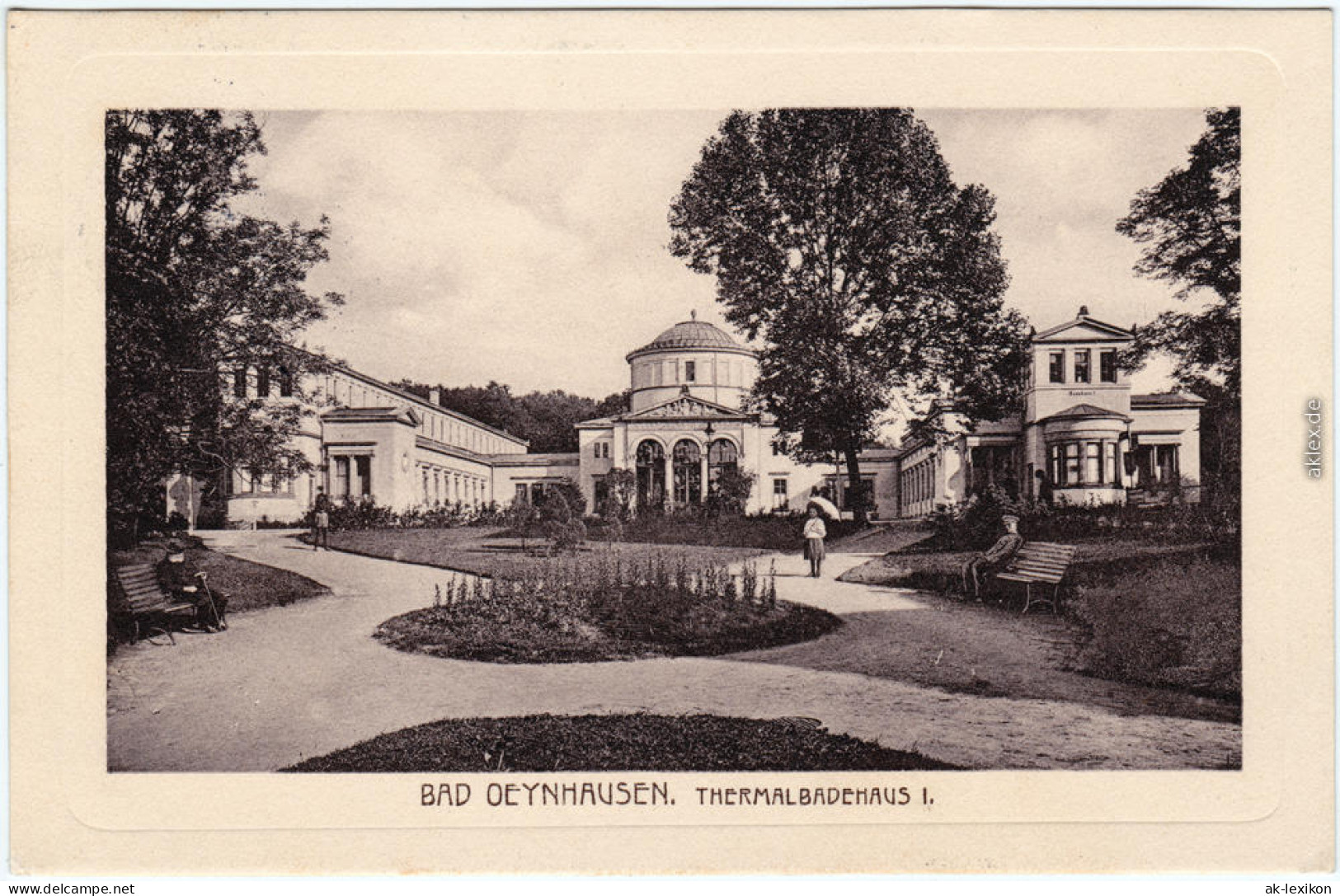 Bad Oeynhausen Thermalbadehaus  Ansichtskarte  1912 - Bad Oeynhausen