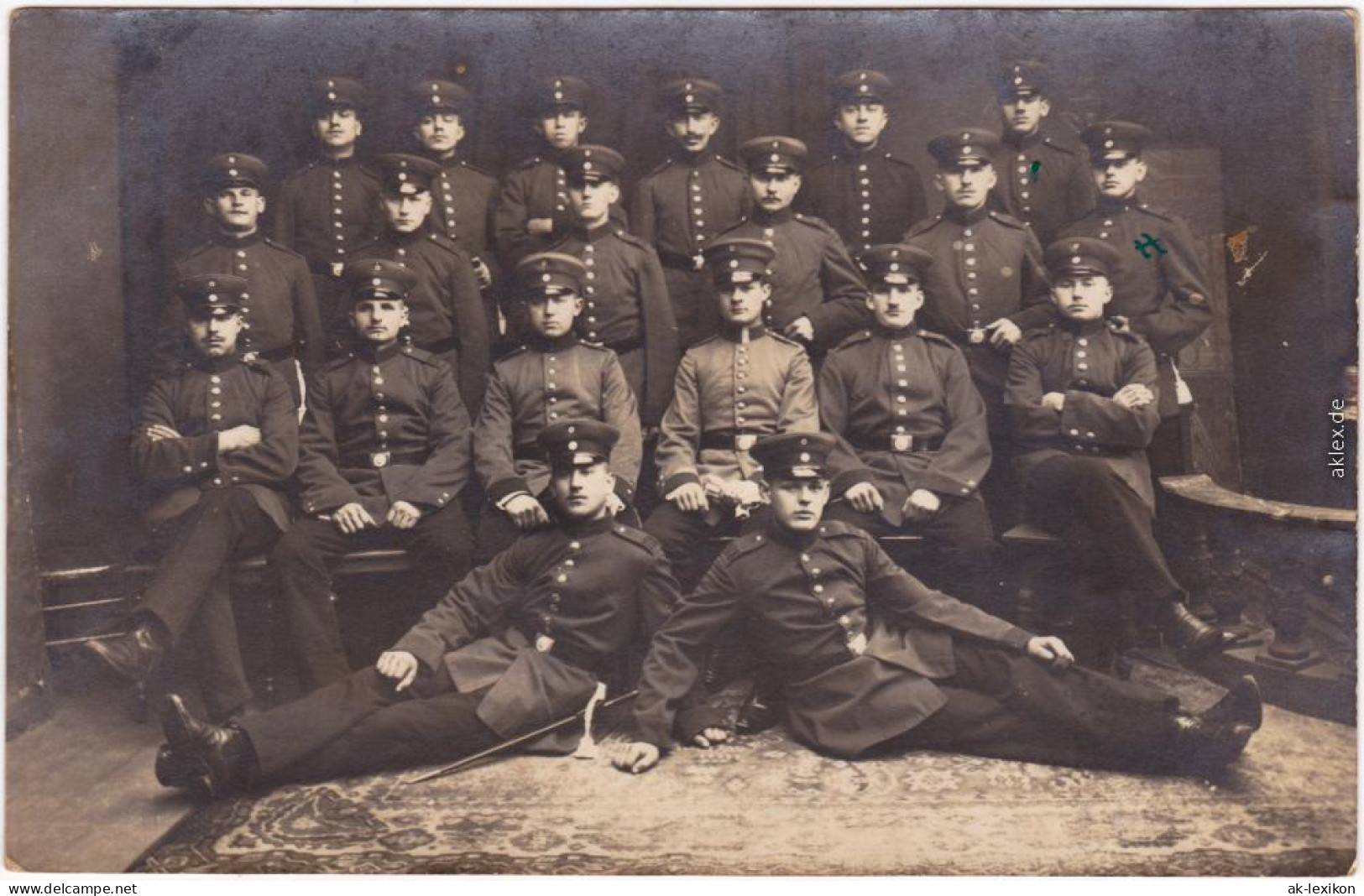 Kamenz Kamjenc Soldaten - Gruppen Privatfoto Ansichtskarte  1913 - Kamenz