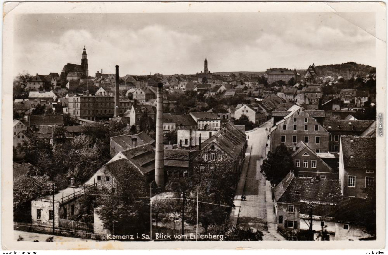 Kamenz Kamjenc Panorama-Ansichten - Blick Vom Eulenberg 1940 - Kamenz