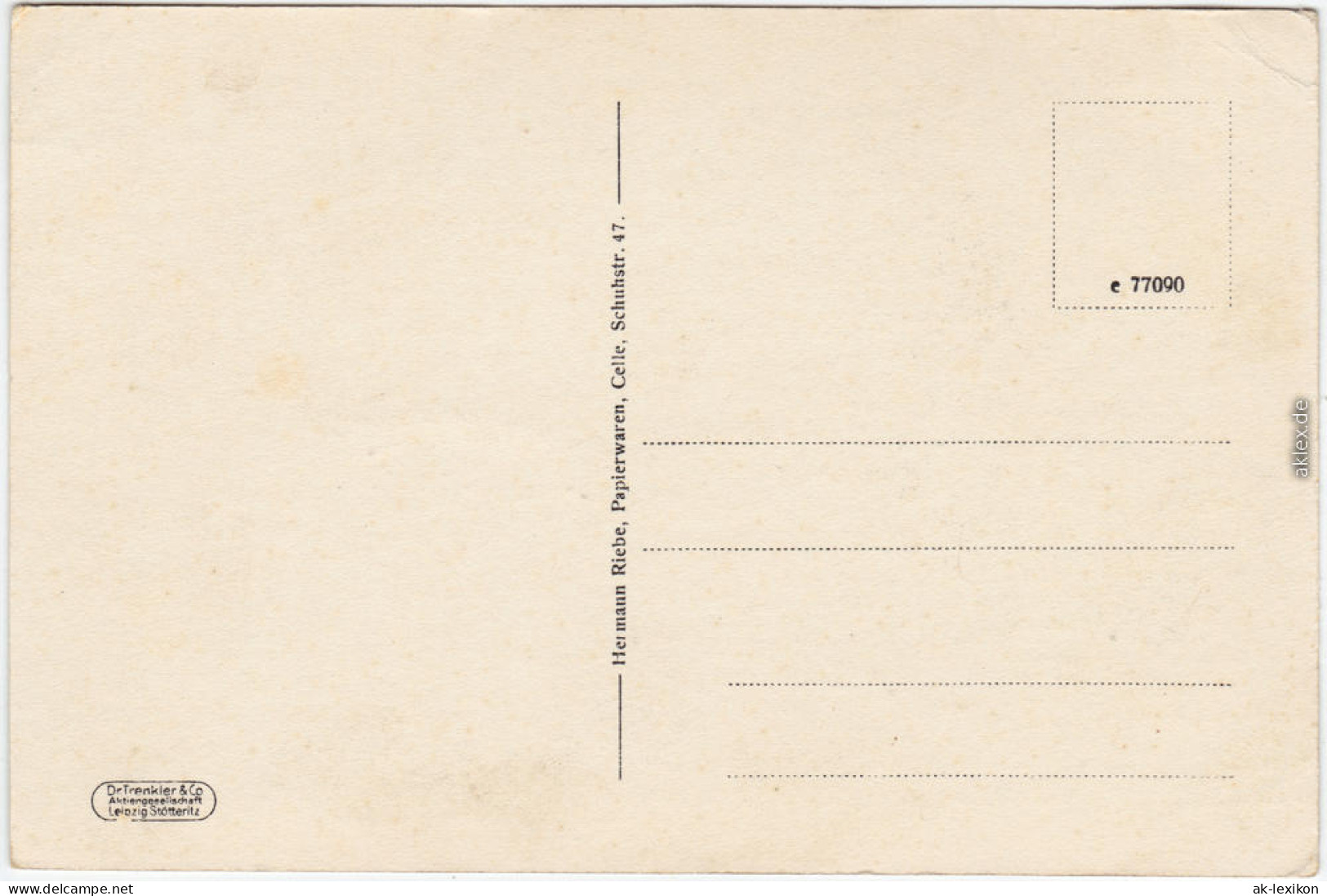 Celle Blick Auf Das Schloß - Stadt 1918  - Celle