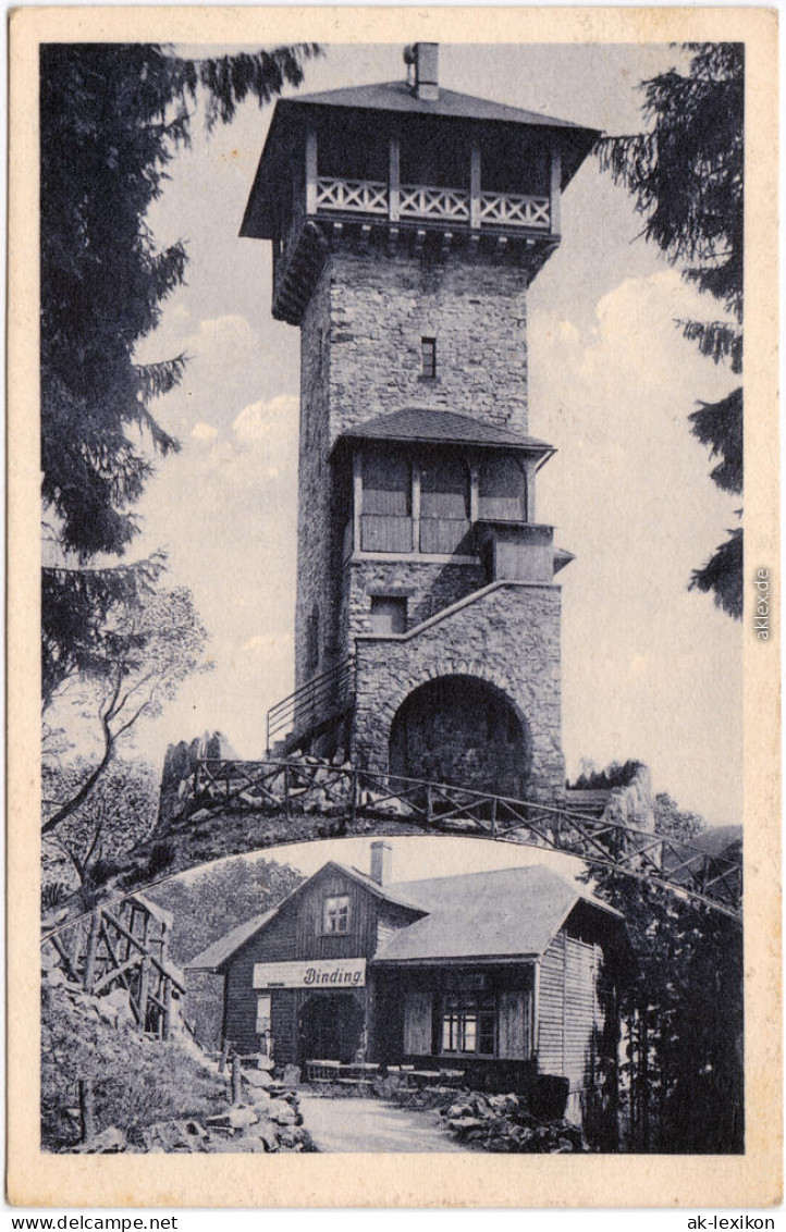 Bad Homburg Vor Der Höhe Herzbergturm Und Binding 1940 - Bad Homburg