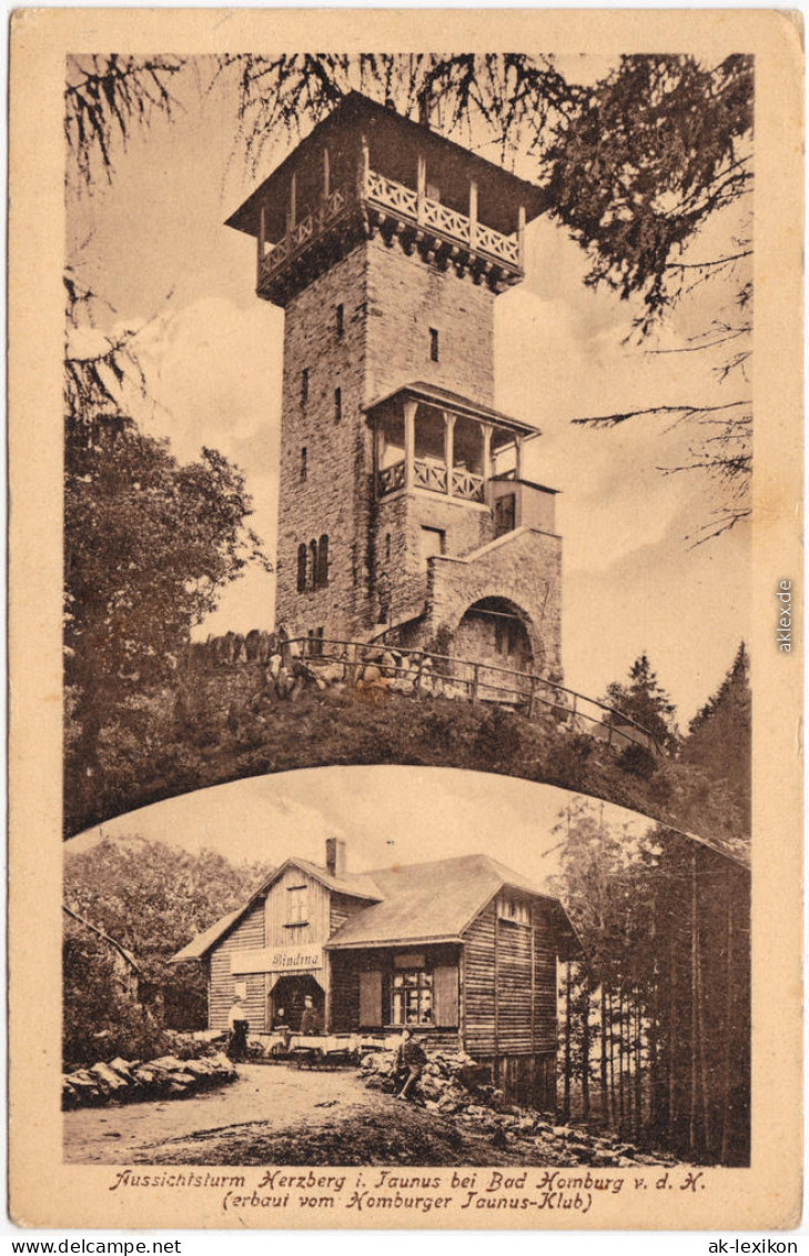 Bad Homburg Vor Der Höhe Herzbergturm  Restaurant 1924 - Bad Homburg