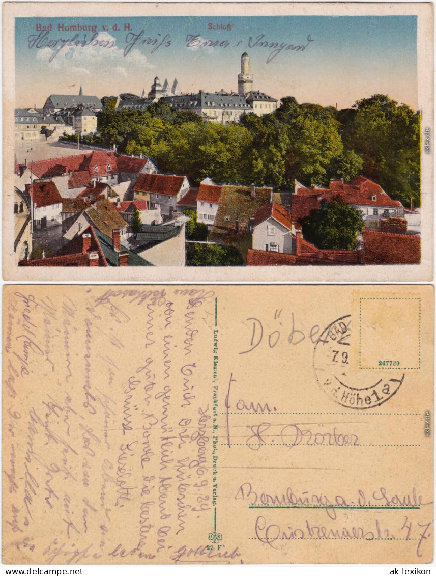 Bad Homburg Vor Der Höhe Schloss Und Stadt 1917 - Bad Homburg