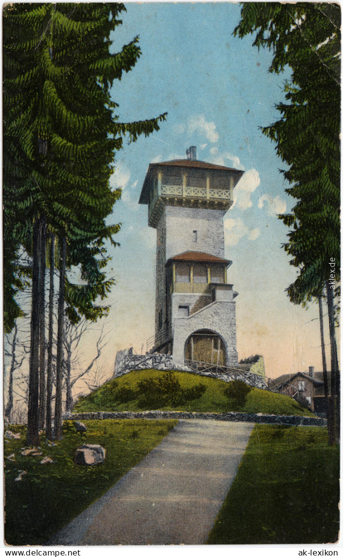 Ansichtskarte  Bad Homburg Vor Der Höhe Herzbergturm 1914 - Bad Homburg