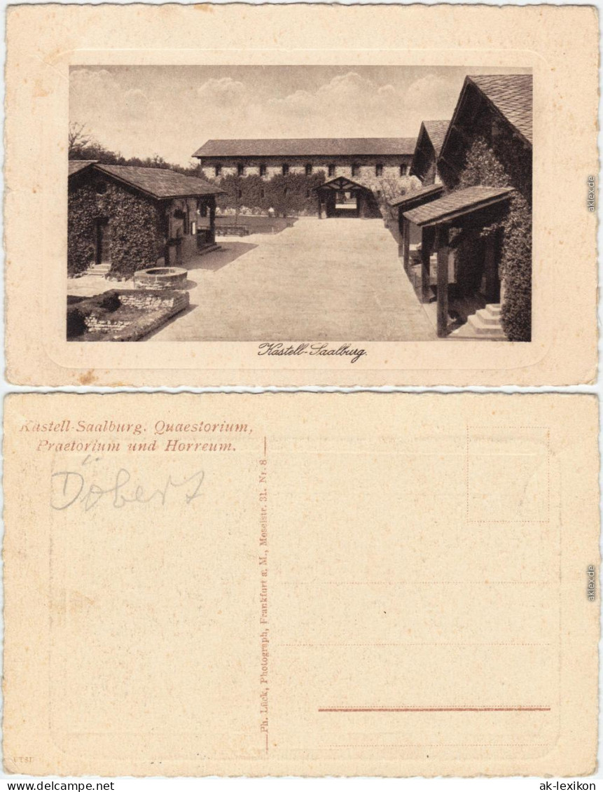 Bad Homburg Vor Der Höhe Römer Kastell: Quaestorium, Praetroium  1928 - Bad Homburg