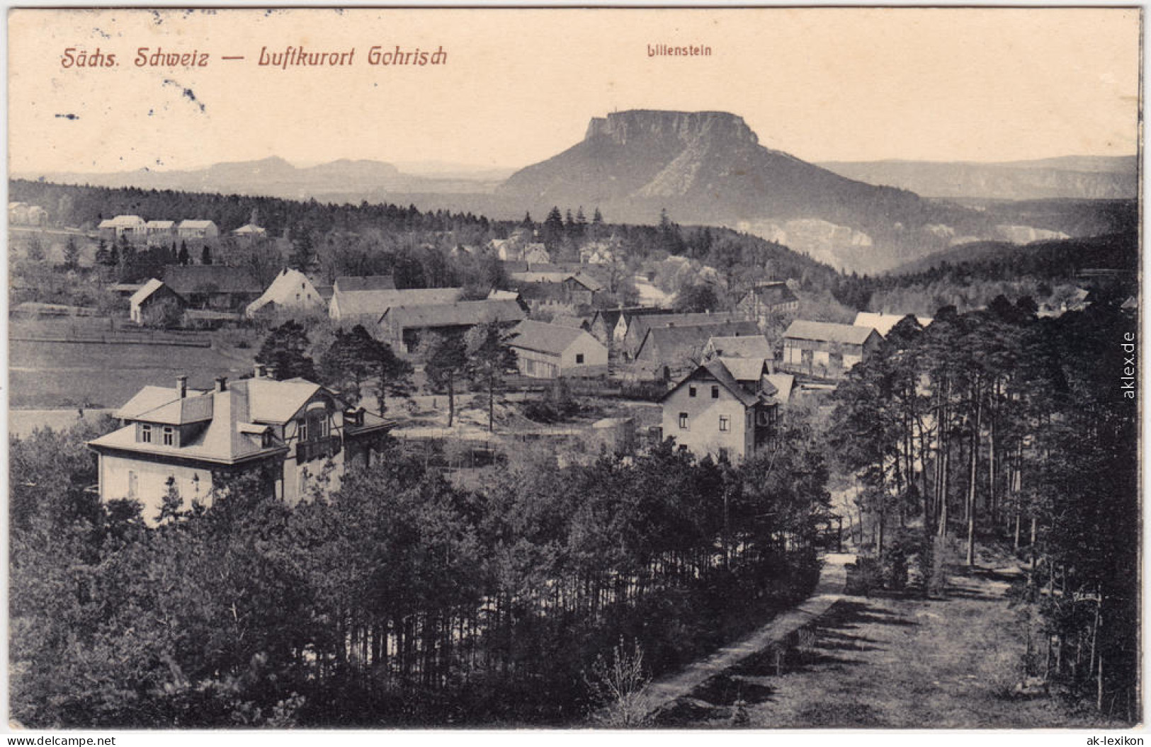 Gohrisch Straßenpartie In Der Stadt B Bad Schandau Königstein 1912 - Gohrisch
