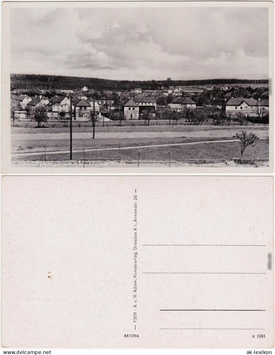 Königsbrück Kinspork Siedlung, Vitzthum Straße Oberlausitz B Kamenz  1932 - Königsbrück