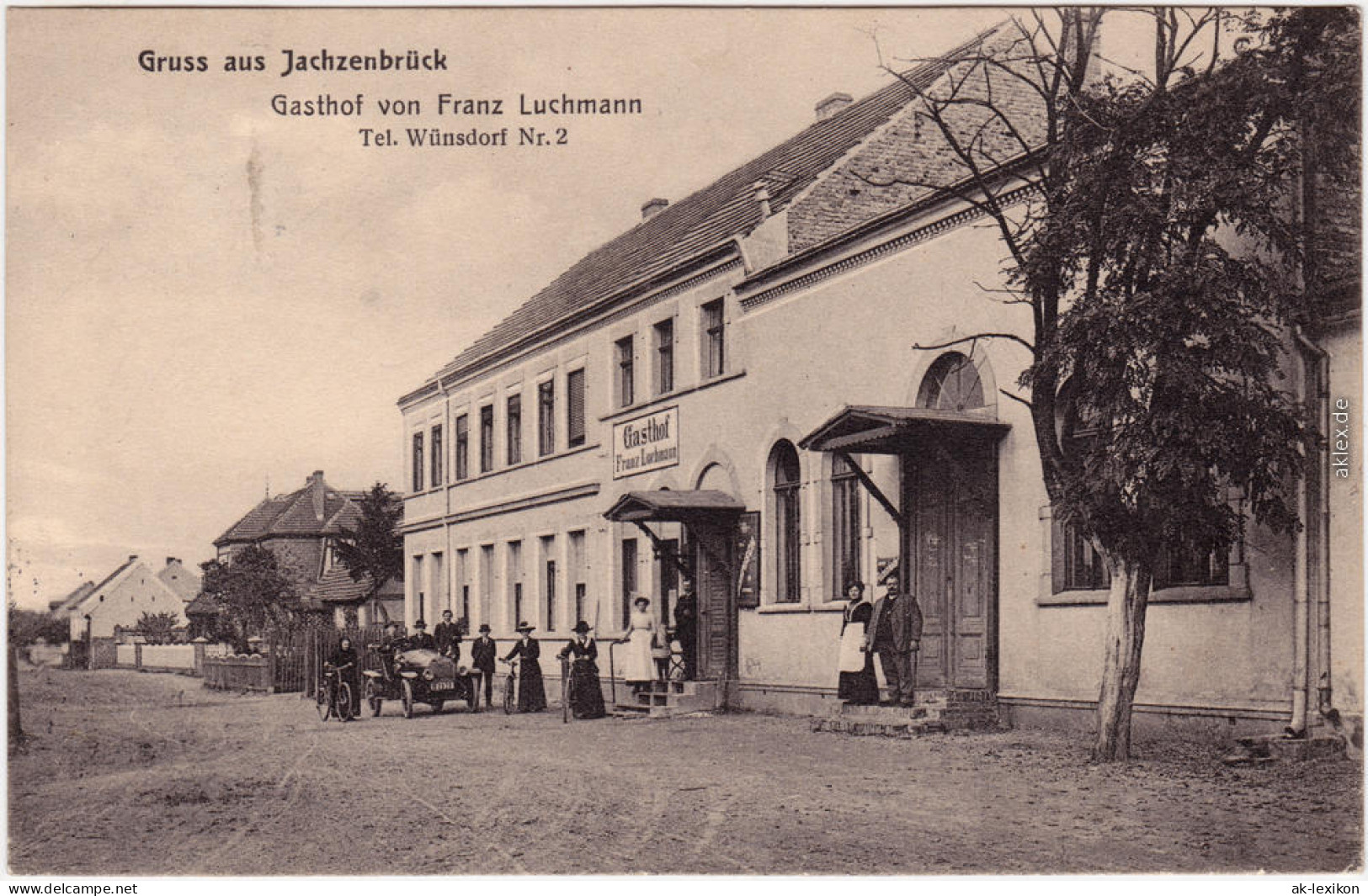 Jachzenbrück (Lindenbrück) Zossen Dorfstraße  - Gasthof B Luckenwalde 1912 - Zossen