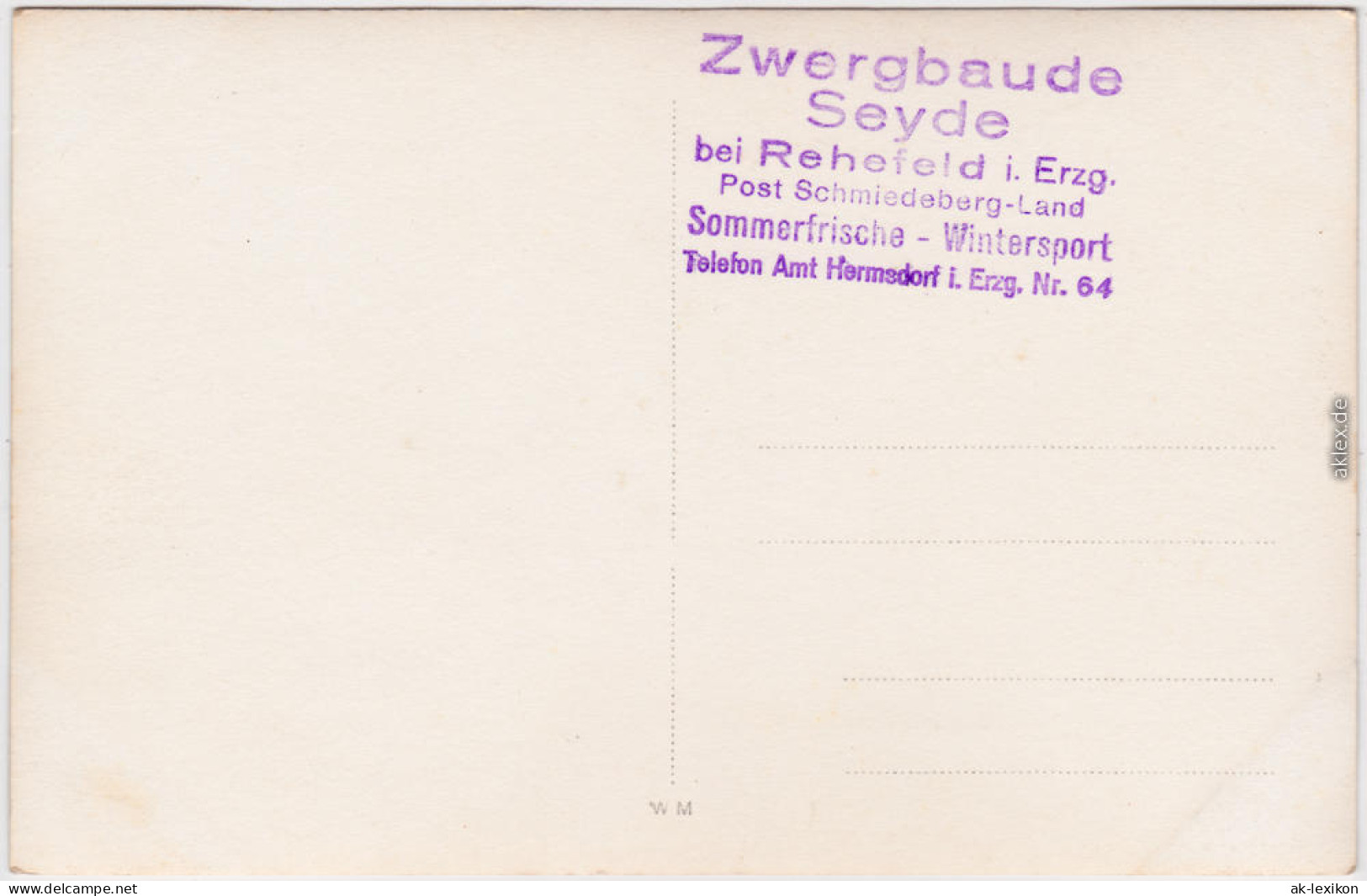 Rehefeld Altenberg (Erzgebirge) Fremdenhof Zwergbaude Im Winter 1930 - Rehefeld