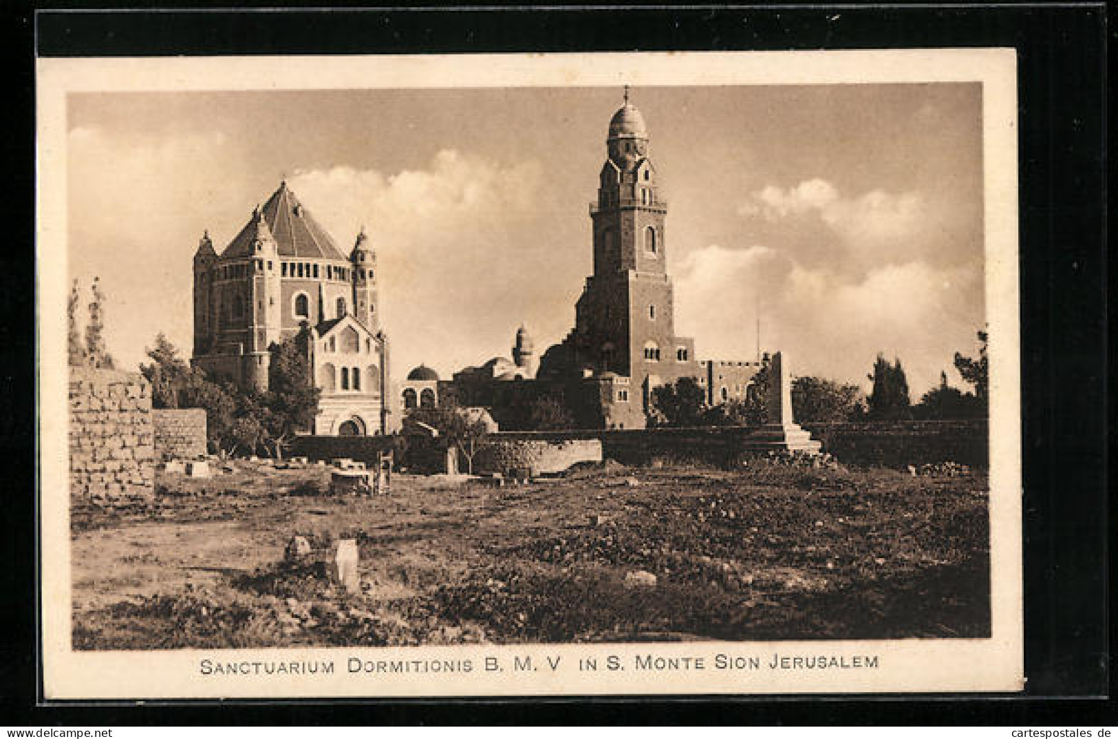 AK Jerusalem, Sanctuarium Dormitionis BMV In S. Monte Sion  - Palestine