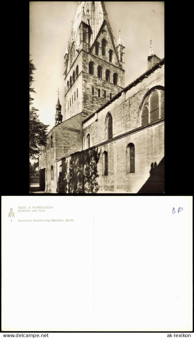 Ansichtskarte Soest St. Patrokli-Dom Südseite Und Turm 1960 - Soest