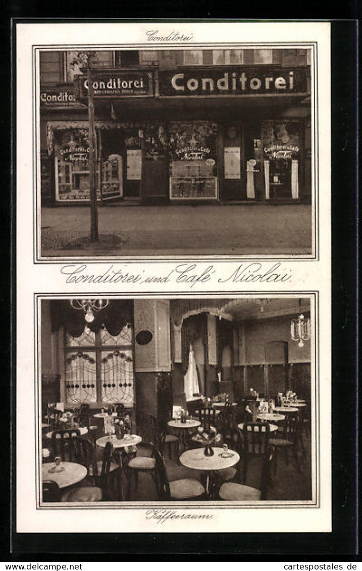 AK Berlin, Cafe Und Konditorei Nicolai, Invalidenstrasse 90  - Mitte