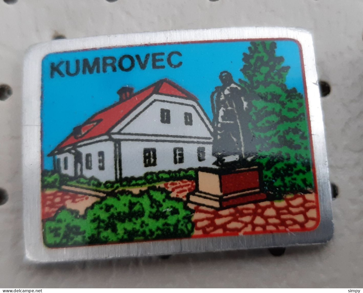 Josip Broz Tito Monument & Birth House Kumrovec Yugoslavia Pin - Cities