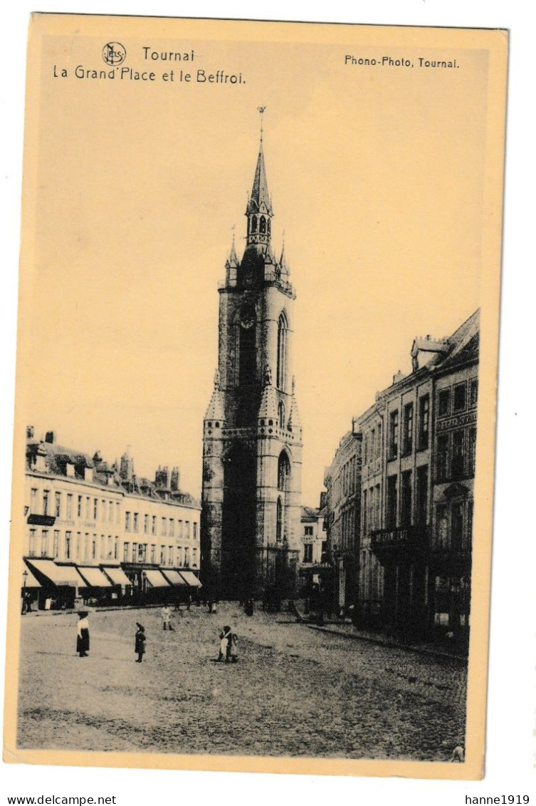 Tournai La Grand Place Et Le Beffroi Doornik Htje - Tournai