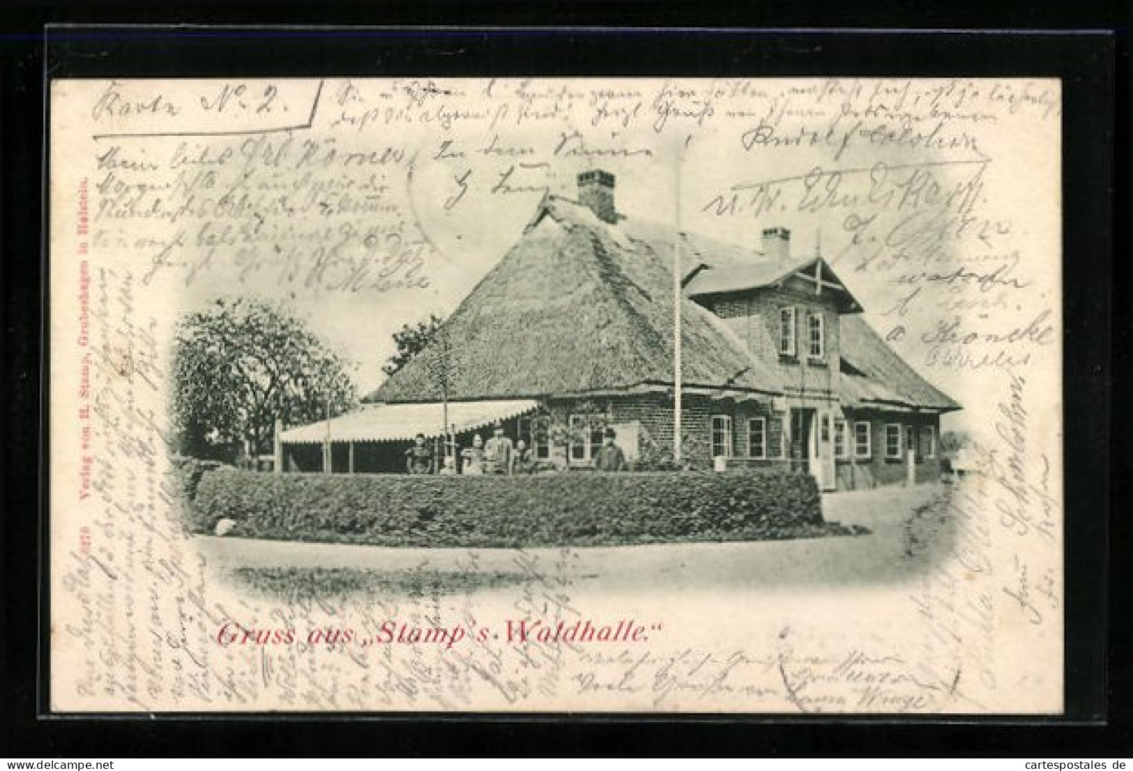 AK Dahme, Gasthaus Stamp`s Waldhalle  - Dahme