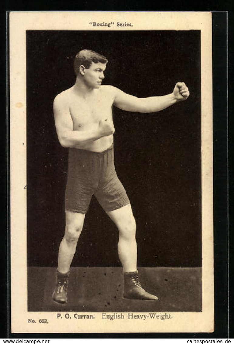 AK P. O. Curran, English Heavy-Weight, Boxen  - Boxsport