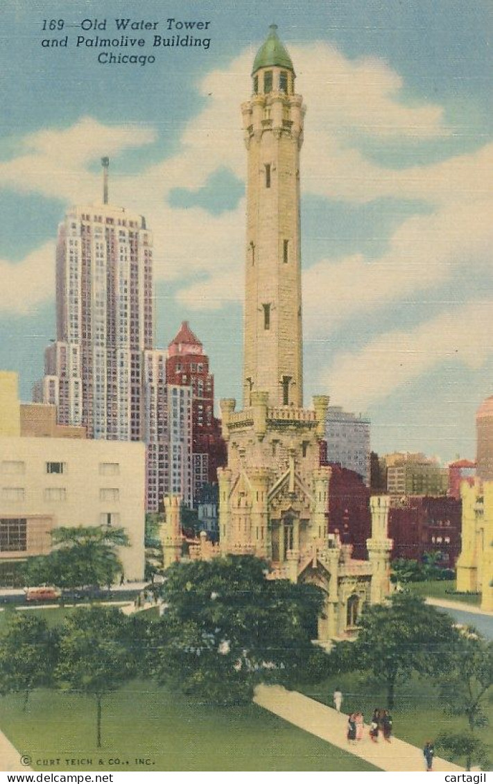 CPA-18647-USA-Chicago (Illinois)-Old Water Tower And Palmolive Building-Livraison Offerte - Chicago