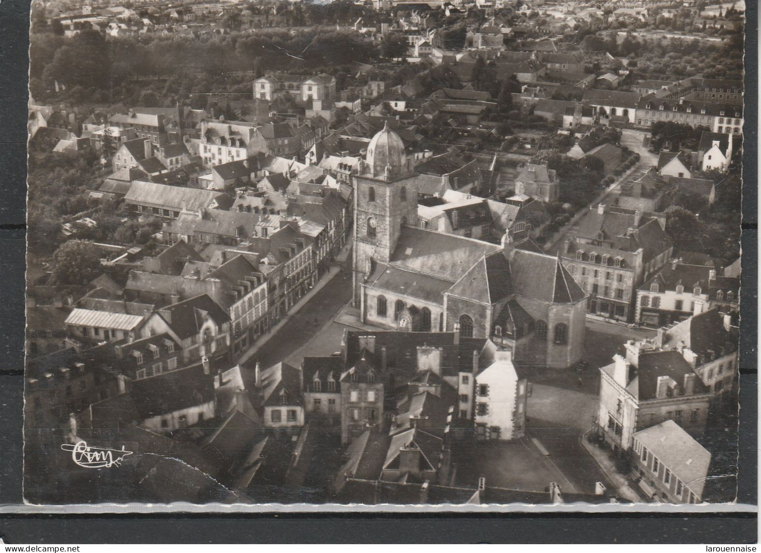 22 - LOUDEAC - Vue Aérienne - L' Eglise Et Le Centre - Loudéac