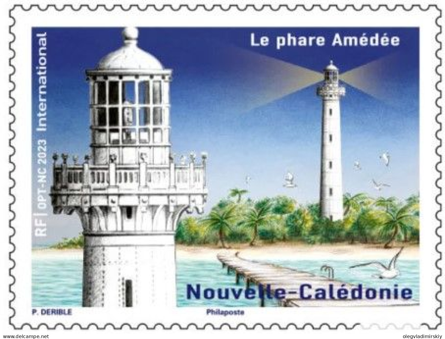 New Caledonia Nouvelle Caledonie 2023 Lighthouse Amedee Stamp MNH - Ungebraucht