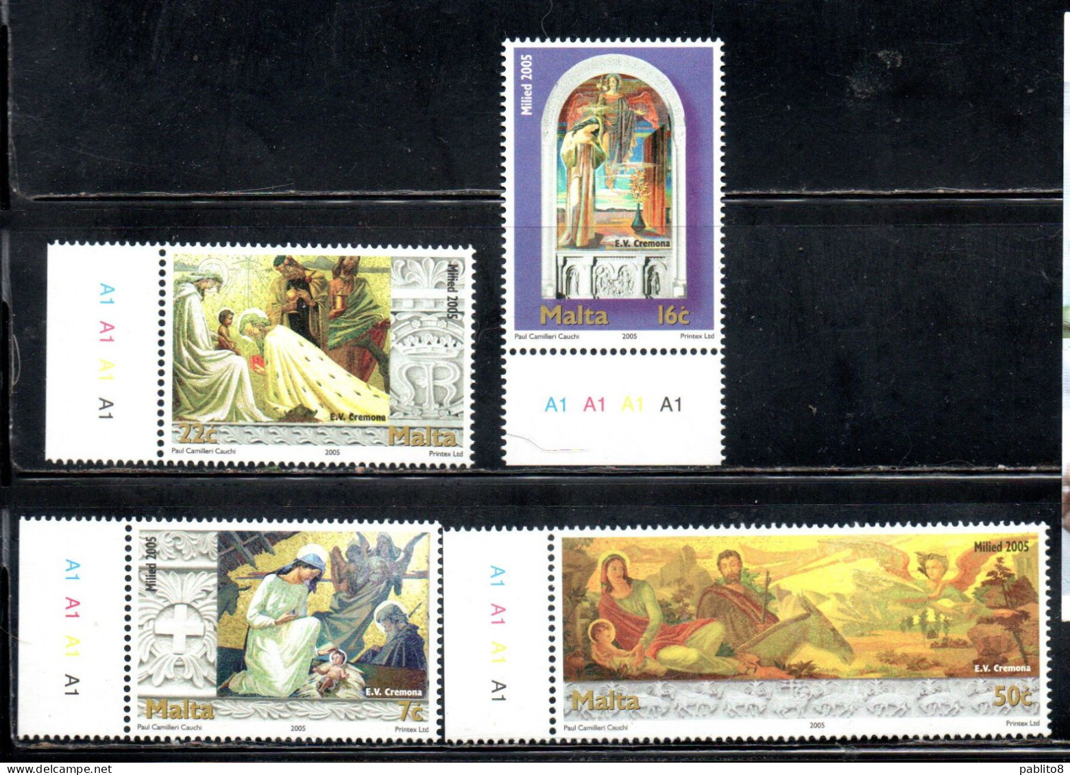 MALTA 2005 CHRISTMAS NATALE NOEL WEIHNACHTEN NAVIDAD COMPLETE SET SERIE COMPLETA MNH - Malte