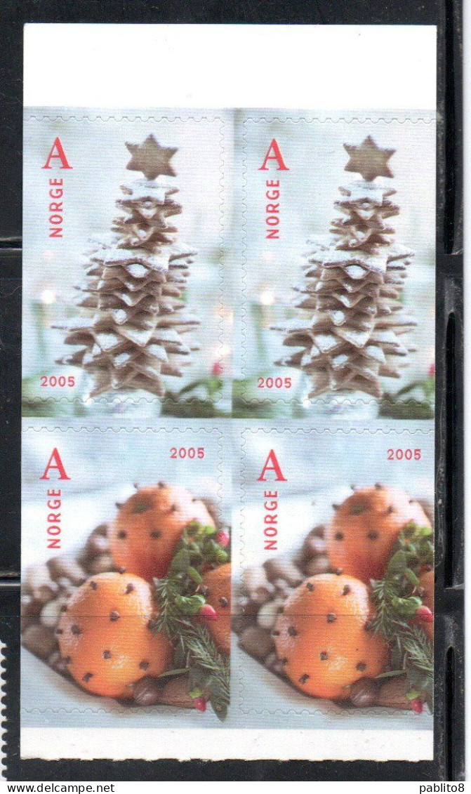 NORWAY NORGE NORVEGIA NORVEGE 2005 CHRISTMAS NATALE NOEL WEIHNACHTEN NAVIDAD BOOKLET SET BLOCK MNH - Postzegelboekjes