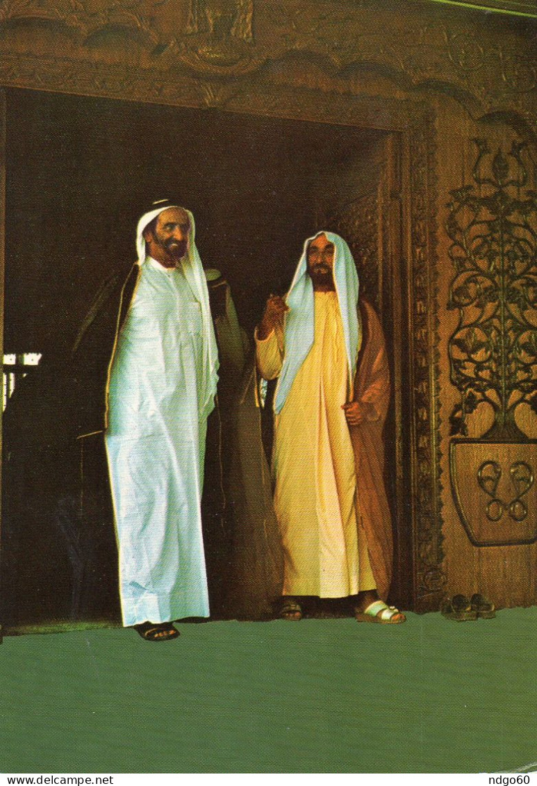 H.H Shaik Zayed Al Nahayyan President Of U.A.E And H.H  Shaik Rashid Al Maktoum Vice President Of U.A.E - Emirats Arabes Unis