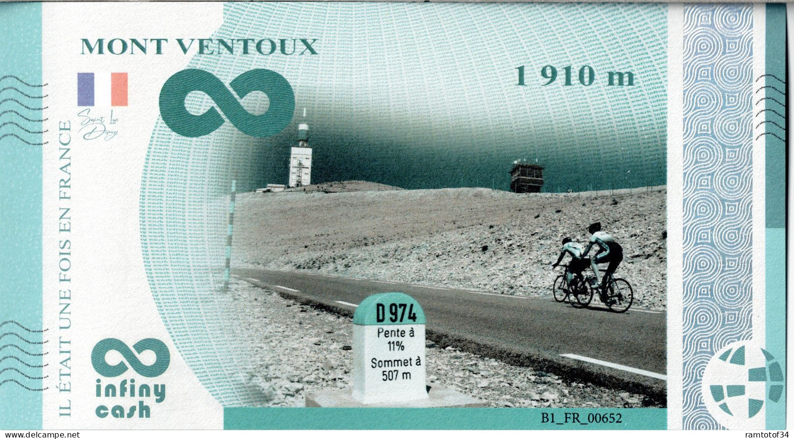 MONT-VENTOUX - 1910 Mètres / INFINY CASH 2024 - Autres & Non Classés