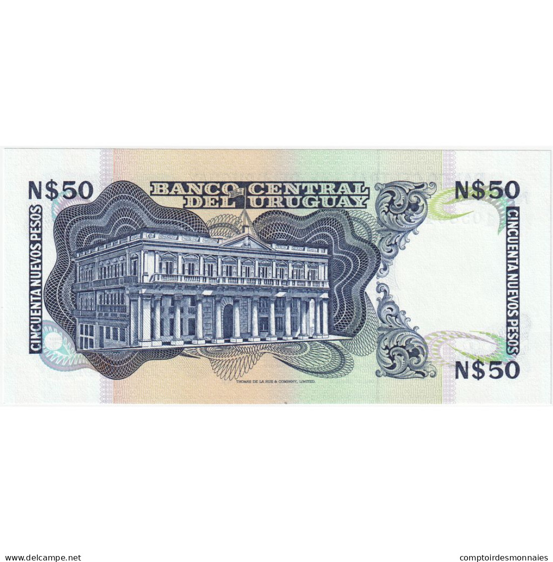 Billet, Uruguay, 50 Nuevos Pesos, Undated (1989), Undated, KM:61a, NEUF - Uruguay